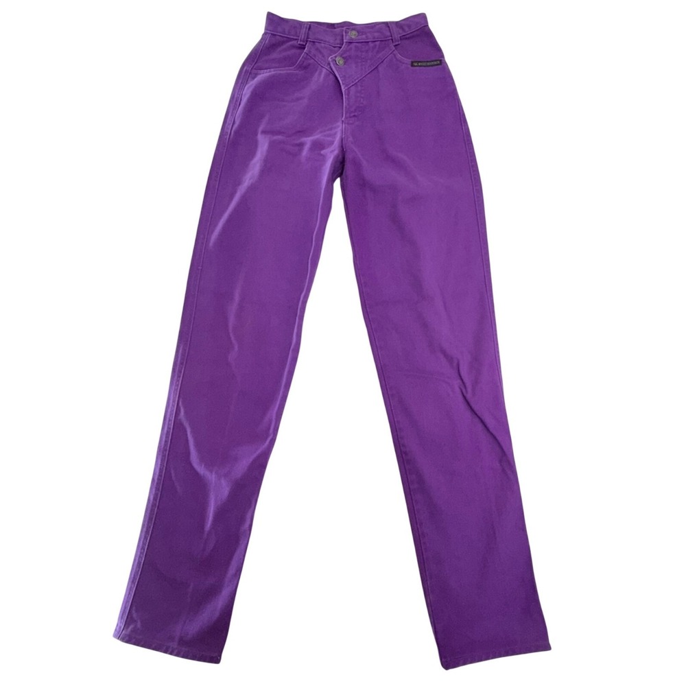Vintage Rocky Mountain Clothing Co‎ Jeans Womens 27/5 Purple Vintage Western 90s